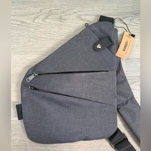 Wander Dark Gray Crossbody Bag - NWT